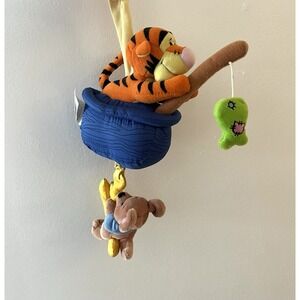 Winnie The Pooh Nursery Musical Tigger Roo Crib Mobile Plush Boat Fishing